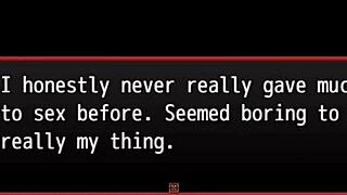 In this harem game, the maid loves deepthroating that giant cock.