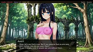 Angel pussy in hentai game makes him cum fast in seconds