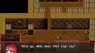 naive nun learns to suck huge cock in harem game