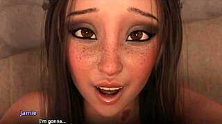 Brunette Milf Catches John Fucking Jamie in Missionary