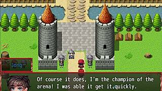 naive nun learns to suck huge cock in harem game