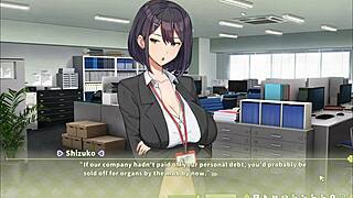 Summer clover harem hentai game ep 1: fired for giant cock