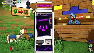 hornycraft parody with futanari pounding merchant hard