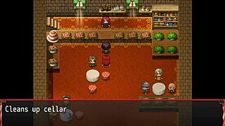 uh, harem hentai game ep 5 got me hooked on this damsel sucking his quick-trigger cock... dang!