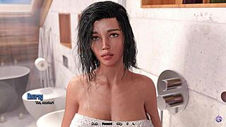 Horny Stepbro Catches Busty Stepsister in Shower - 3D Hentai Animated in Santa County