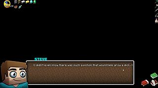 hornycraft parody with futanari pounding merchant hard