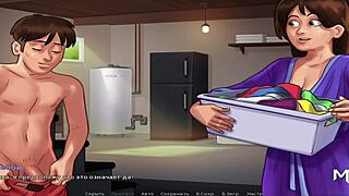 Laundry sex in Summertime Saga 😏