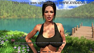 Interracial blowbang action with big tits and curvy teens