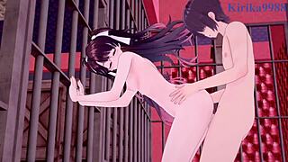 Whoa, Zhezhi Orie and Camellya Tsubaki in intense hentai sex action!