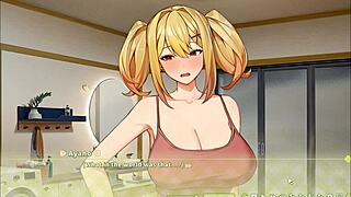 Summer clover harem hentai game ep 3 blonde nun have an orgasm while doing a rough blowjob... oops!