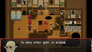 Redhead milf blocks him with her giant tits!