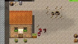 Redhead milf blocks him with her giant tits!