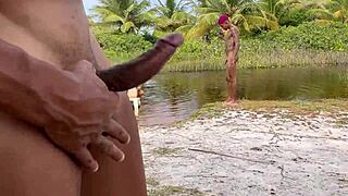 Nudist beach action with hot amateurs and pornstars
