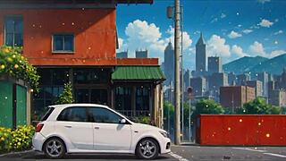 Blurring the Walls Romance Hentai Game Ep 1 My Girlfriend Exposes Her Perfect Ass in the Street