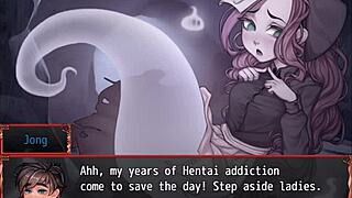 Harem game ep 16 ghost small tits get bukkake