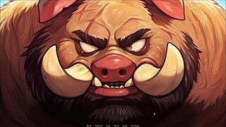 i'm the cute teen in this hentai game, my tits bouncing in outfit as beach fun turns to threesome