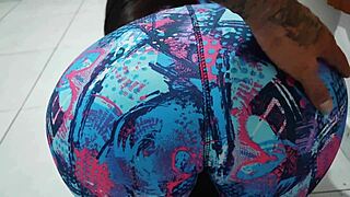 Man, this 18-year-old Colombian Latina gets drilled by her trainer with a huge cumshot!