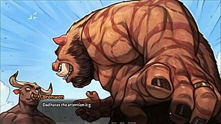 i'm the cute teen in this hentai game, my tits bouncing in outfit as beach fun turns to threesome