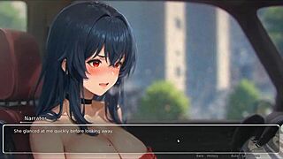 horny girlfriend in hentai game ep 2 rips shirt off for wild action. total cartoon chaos!