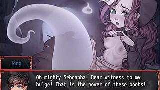 Harem game ep 16 ghost small tits get bukkake