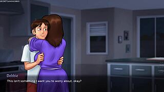 Wow! Busty Stepmom Flaunts Huge Breasts in 3D Game