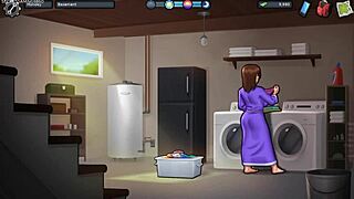 Wow! Busty Stepmom Flaunts Huge Breasts in 3D Game