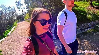 Jamie Young's juicy cum mouth vlog in Athens