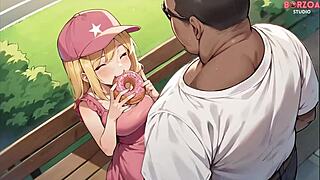 I’m So Into This Sexy Blonde Girl I Met in the Park, Offering Her My Special Treat.