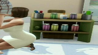 brunette teen 18+ performing oral on teacher at lunch time