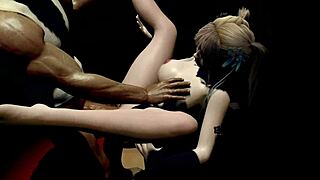 Hey, check this 3D cute blonde babe banging a big dick stranger!