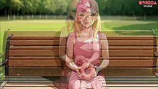 I’m So Into This Sexy Blonde Girl I Met in the Park, Offering Her My Special Treat.