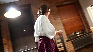 Exclamatory-Provocative cleaning for money turns wild with cute teen action, part 2, wow