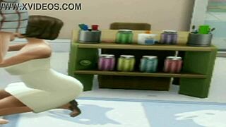 brunette teen 18+ performing oral on teacher at lunch time