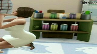 brunette teen 18+ performing oral on teacher at lunch time