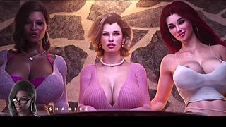 Stepmother and step aunty DATE at bar in 3D hentai!