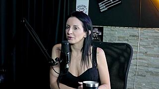 Wow, Vitoria Vonteese in sheer red gets wild with hard Dutch action!