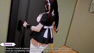 3D animated hentai featuring curvy teens in naughty outfits