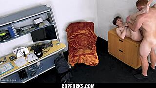 hell yeah! brat boy punished hard by gay mall cop - copfucks