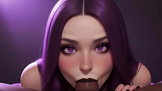 Can you cum in my mouth? Gothic girl craves BBC in POV