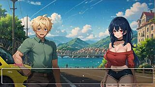 i'm obsessed with teasing her boyfriend in this hentai game ep 3