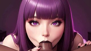 Can you cum in my mouth? Gothic girl craves BBC in POV