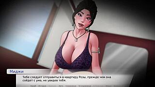 Beautiful big-breasted woman gets her nipples teased and clit stimulated in a very erotic manner
