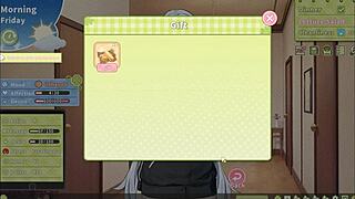 Is this Summer Clover in harem hentai cumming twice on her face?