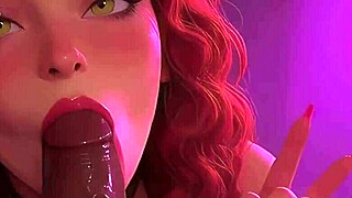 Redhead Stepsister Sucks BBC at Club in POV Cartoon