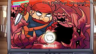 petite redhead plays videogames, missing the hard boner sneaking between her legs