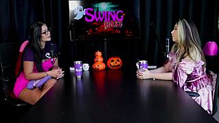 Tem Fetiche? Blonde Transsexual Gang Bang at Swing House with Raphaela Savanah