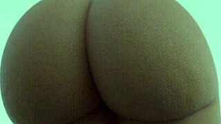 hey, check this sexy negra showing off her huge curvy butt on camera