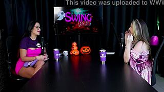 Tem Fetiche? Blonde Transsexual Gang Bang at Swing House with Raphaela Savanah