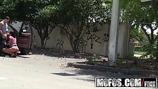 Pervs on Patrol - Ivy Winters Sucks Deep in Parking Lot - Mofos