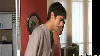 Facialized teen 18+ twink gets monster cock!